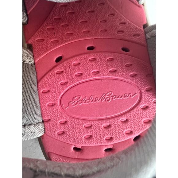 Eddie Bauer Sarah Walking Gray Pink Hiking Sport Water Flat Closed Toe Sandals 8 - Picture 11 of 13